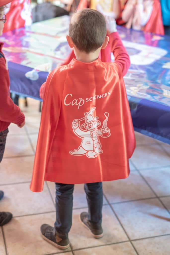 Cape crée pour un costume pour enfant